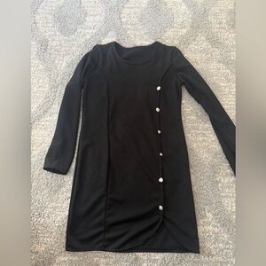 NWT XS Luxe Black Dress/Garment